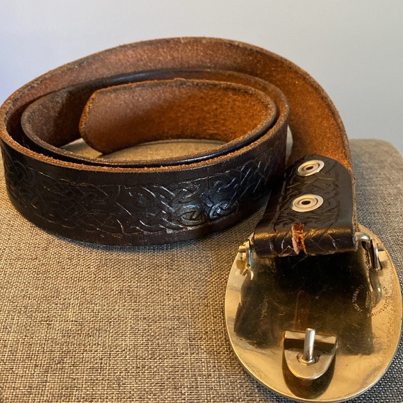 Vtg Western Montana Silversmiths Belt Buckle - Picture 3 of 6